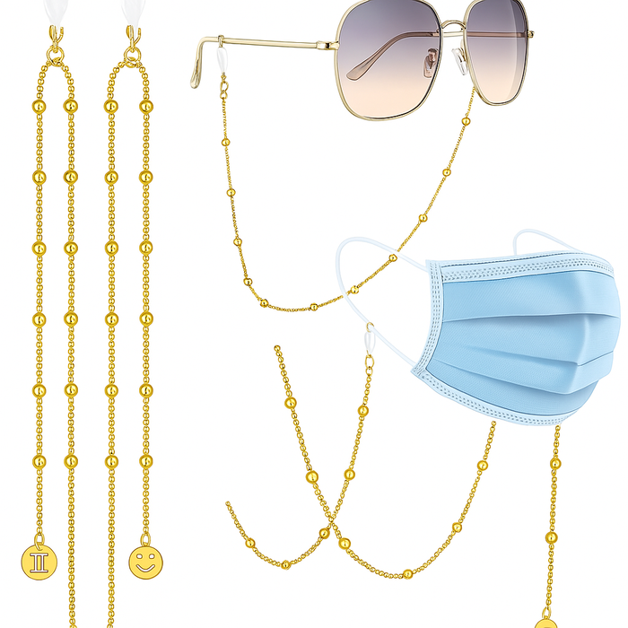 Violet and Brooks Hypoallergenic, nickel free, Eyeglass Chain or Mask Holder