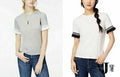 Self Esteem Juniors Contrast Stripe Ruffle-Sleeve T-Shirt