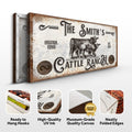 Branded Cattle Ranch Sign IV