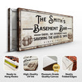 Swirl, Sip, Reminisce Basement Bar Sign
