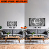 Upgrade Your 20x10 Inches 'Family Monogram' Canvas To 48x24 Inches