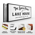 Rustic Family Lake House Sign