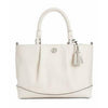 Giani Bernini Braided Handle Leather Satchel, - Ivory/Silver