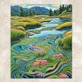 Canvas Print: "Flowing Serenity"