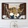 Have A Seat Sweet Cheeks Bathroom Sign