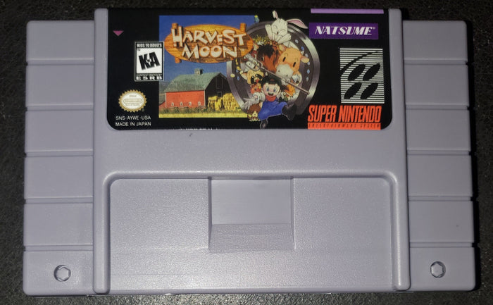 Harvest Moon SNES Video Game Cartridge Super Nintendo 1997