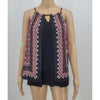 BCX Juniors Printed Halter Top, Size Large