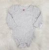 Carters Baby Girl Long Sleeve Bodysuit - 9M/Gray