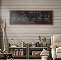 Life Is Better On The Lake Sign