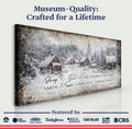 Vintage Christmas Village Luke 2:14 Scripture Sign