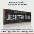 Life Is Better On The Lake Sign III