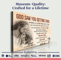 Personalized God Saw You Getting Tired Memorial Sign III