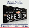 Personalized She Shed Sign IX