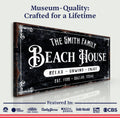 Beach House Personalized Sign III