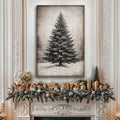 Vintage Christmas Tree Wall Art III