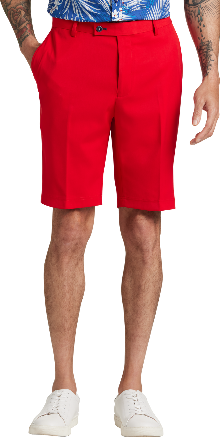 Paisley and Gray Mens Slim Fit Shorts