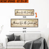 Upgrade Your 12x36 Inches (Style 2) 'Always Kiss Me Goodnight'  Canvas To 16x48 Inches
