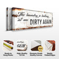 Dirty Laundry Sign