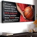 It's Not About Being Better Sports Quote Sign V