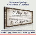O Holy Night Christmas Sign