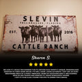 Personalized Cattle Ranch Rustic Sign II