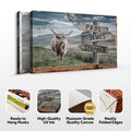 Highland Cow Rustic Sign