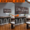 Upgrade Your 20x10 Inches 'Family Name' (Style 1) Canvas To 48x24 Inches