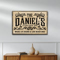 Established Last Name Sign V