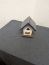 Vintage handcrafted small wooden birdhouse - liftable roof flap