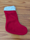 Simple Felt Stocking from Unknown -  Linens (Felt Stocking, Traditional, Red, White)
