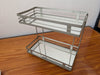 Two-Tier Mirrored Shelf from Unknown -  Bathroom / Home Decor (Metal, Mirror Vanity Shelf, Modern, Glam, Art Deco, Silver / Grey)