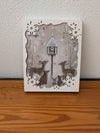 Winter Woodland Shadow Box from Unknown -  Holiday Decor (Wood or MDF, Paper, LED Lighted Decor, Woodland, Rustic, Winter, White, Brown, Grey)