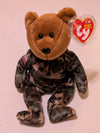 Patriot the Bear - Ty Beanie Baby (Camouflage, 2002, Plush Toy, Stuffed Animal, MWMT, Vintage, Retired)