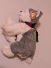 Sleds The Husky Dog  TY Holiday Baby Beanie Buddy 14