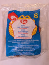 Nuts - McDonald's / Ty Teenie Beanie Baby (Brown, White, 1996, Plush Toy, Vintage, Stuffed Animal, Retired)
