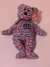 USA the Bear - Ty Beanie Baby (Red, White, Blue, 2002, MWMT, Plush, Toy, Stuffed Animal, Vintage, Retired)