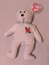 Cashew the Bear - Ty Beanie Baby (White, 2000, MWMT, Plush, Toy, Stuffed Animal, Vintage, Retired)
