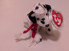 Spot the Dog - Ty Jingle Beanie (White, Black, Red, 2001, Plush Toy, Stuffed Animal, MWMT, Vintage, Retired)