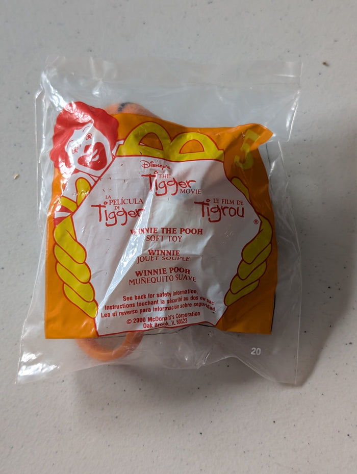 The Tigger Movie - Winnie the Pooh - McDonald's / Disney Happy Meal Toy (Orange, 2000, Plush Toy)