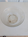 Macbeth Evans Clear Glass PETALWARE Crystal Large Round Vegetable Bowl Vintage