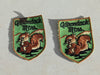 Adirondack Mountains Vintage Souvenir Travel Patch set of two