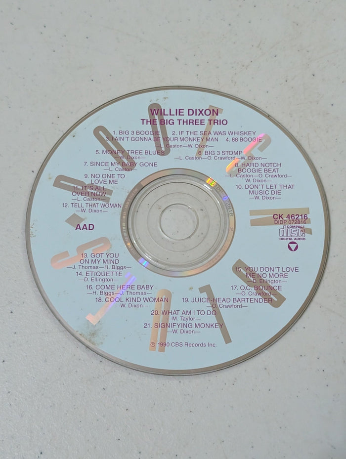 Willie Dixon - The Big Three Trio (Blues, CD, 1990)