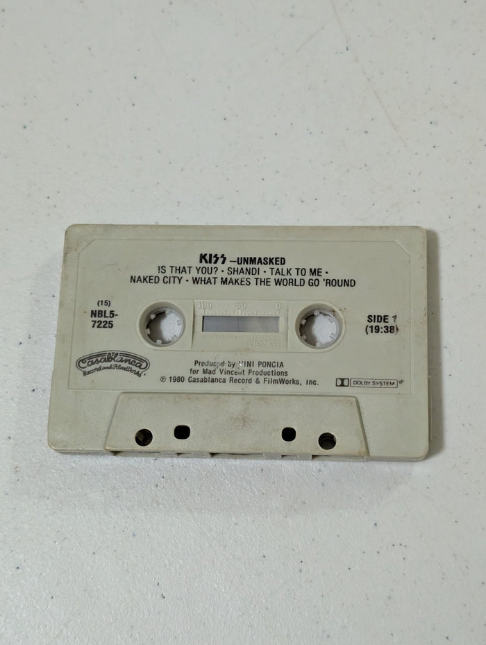KISS - Unmasked Cassette Tape Casablanca  Cassette only(Cassette, vintage, out of print)