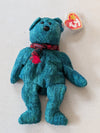 1999 Holiday Teddy - Ty Beanie Babies (Teal, 1999, Plush Toy)