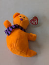 Haunt the Bear - Ty Beanie Babies (Orange, 2001, Plush Toy)