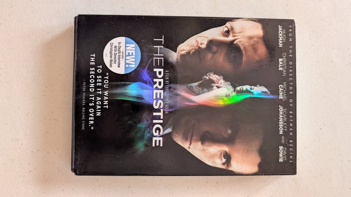 The Prestige (DVD, 2006, PG-13) Hugh Jackman, Christian Bale, Michael Caine, Scarlett Johansson, David Bowie
