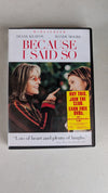Because I Said So (DVD, 2007, PG-13) Diane Keaton, Mandy Moore, Gabriel Macht