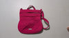 Disney Hipster Crossbody Bag from Vera Bradley - 2010s Handbag (Quilted Cotton Crossbody Bag, Quilted Floral, Magenta / Bright Pink)