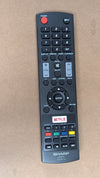 GJ221-C from Sharp - 2010s Electronics > Accessories > Remote Controls (Plastic Rubber LCD TV Remote, Utilitarian, Black)