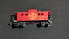 Santa Fe Wide-Vision Caboose Caboose likely from Athearn - 1980s HO Scale Model Train (Plastic, Metal Caboose, Not Applicable, Red, Yellow)